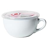 Suppenbecher mit Griff & Deckel 700 ml mikrowellen- und mikrowavierbarer...