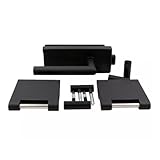HORI® Glastürbeschlag Set Schwarz I Türschloss-Set Ganzglastüren I...