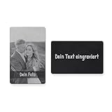 SOMEDA® Personalisierte Metallkarte für Geldbeutel/Foto und...