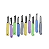 Colorhome Messer Küchenmesser Messerset Schälmesser - 10 Stück - mit...