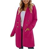 Wollmantel Damen Lang Wintermantel Verdickte Wolle Trenchcoat Mode Oversize...