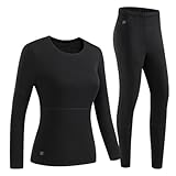 DUWEIKE Damen Thermo-Unterwäsche Set USB Electric Soft Fleece abwaschbar...