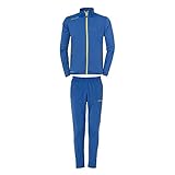 Uhlsport Kinder Essential Classic Trainingsanzug, Azurblau/limonengelb, 152...