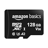 Amazon Basics MicroSDXC-Speicherkarte, 128 GB, mit SD-Adapter, A2, U3, 100...