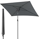 Menz Sonnenschirm Balkon inkl. Sonnenschirmhülle - UPF 50+ Sonnenschirm...