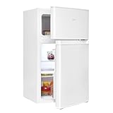 Exquisit Kühl-Gefrierkombination, 85 Liter, Kühlschrank mit Gefrierfach,...