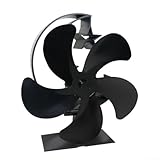 EasyByMall Holzofenventilator für optimale Leistung mit einem schlanken,...