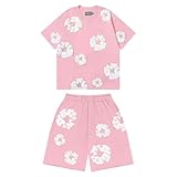 2-Teilig DT Tracksuit für Herren, Sommer Outfit T-Shirt und Shorts Set,...