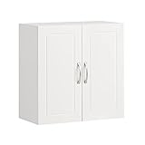 SoBuy® FRG231-W Hängeschrank mit Zwei Türen Wandschrank Badschrank...