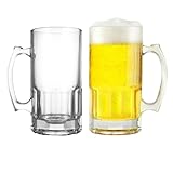 Windfromort 2er Set 1L Masskrug - Bierglas - Bierkrug,Trinkgläser...