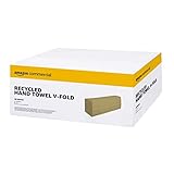AmazonCommercial Singlefold (V-Falz) Papierhandtücher, 1-lagig Recycelt...