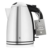 WMF Stelio Wasserkocher Edelstahl 1,7l, elektrischer Wasserkocher mit...