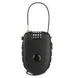 Kabelschloss 4-stellig, Zahlenschloss 4 Stellig, 130cm Drahtseil Schloss,...