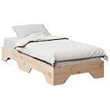 Juroupi Massivholzbett ohne Matratze Bed Frame Bettgestell Massivholzbett...