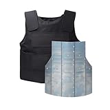 JIANFA Stichsichere Weste, schwarze Körperpanzerung mit...