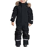 Schneeanzug Kinder Jungen Skianzug Einteilige Thermo Skioverall Winter Warm...