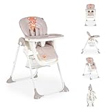 Hochstuhl Hunny klappbar, 5-Punkt-Sicherheitsgurt zweiteiliger Tisch,...