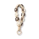 AOKSUNOVA Schlüsselanhänger Mädchen Blume Schlüsselband Makramee...