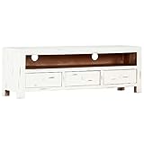 AJSEOYBS Fernsehschrank, Lowboard,lFernsehtischTv-Schrank Weiß 120 X 30 X...