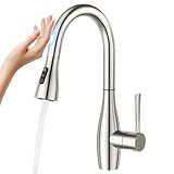 CREA Touch Sensor Wasserhahn Küche, Küchenarmatur mit Ausziehbarer...