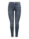ONLY Damen Skinny Fit Jeans | Normal Waist Denim Stretch Hose | Bleached...