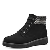 MARCO TOZZI Damen Stiefeletten zum Schnüren ohne Absatz mit...