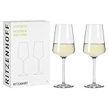 RITZENHOFF 6111006 Weißweinglas 400 ml - Serie Lichtweiss - 2 Stück im...