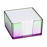 Idena 11364 - Zettelbox mit 500 Blatt 80g/m², Zettelkasten aus Kunststoff...