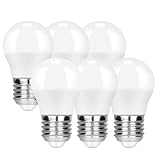 Kowanie 6er Pack E27 LED Warmweiss Glühbirne: G45 Lampe 5W Leuchtmittel...