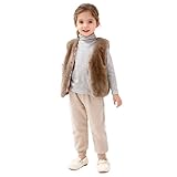 Generisch Weste Kinder Ärmellos Übergangsjacke Mädchen Flauschig...