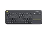 Logitech K400 Plus Kabellose Touch-TV-Tastatur mit integriertem Touchpad,...