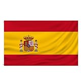 MOGADEE® Spanien Flagge, Spanische Nationalflagge 90 x 150 cm mit 2...