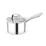 Homikit Stielkasserolle 14cm, Edelstahl Klein Milchtopf Kasserolle mit...