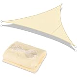 GLOSKIN Sonnensegel Dreieckig, 3 × 3 × 3 Meter Sonnenschutz und...