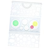 Operitacx 3 Stück Teiliges Geometrisches Zeichenschablonen aus Robustem...
