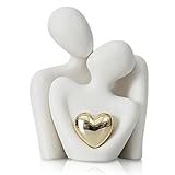 JJQHYC Romantische Paar Statue, Abstrakte Skulptur Kleine Regal Ornamente...