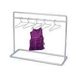 SUPERFINDINGS Iron Doll Clothes Rack Hangers Set 150x56x115mm Mini Metal...