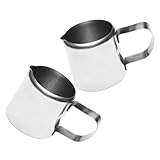 GALPADA 2 Stück Milchkännchen Mini Milchkanne für Cappuccino und Soße...