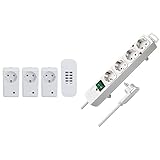 Unitec 48110 Funkfernschalterset mit Selbstlernfunktion, Funksteckdosen...