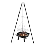 MARK ADLER Roast 3.5 | Schwenkgrill Feuerschale mit Grillrost (Ø61cm) BBQ...