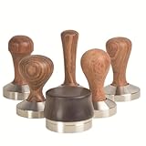 DIYEAH Pearwood Kaffee Tamper Ergonomischer Presshammer aus Robustem Holz...