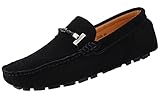 SMajong Herren Klassische Mokassin Wildleder Penny Loafers Comfort...