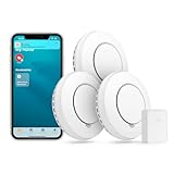 Meross WLAN Rauchmelder Smart Smoke Alarm 3 St. Feuermelder mit Hub...