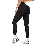 HIPOWER Scrunch Butt Leggings Damen High Waist Sport Leggins Booty Push Up...