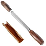 GWCYMYD Zugmesser Klingenlänge 146mm Ziehmesser mit Lederscheide...
