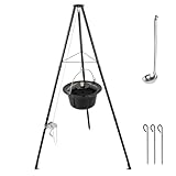 TLSUNNY 10L Gulaschkessel mit Dreibein und Löffel, Original Ungarischer...