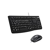 Logitech MK120 Kabelgebundenes Set mit Tastatur und Maus für Windows,...