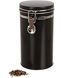 Rimoco Kaffee Vorratsdose schwarz mit Bügel-Verschluss und Deckel mit...