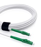 Elfcam® - 10m LWL Glasfaser-Kabel LC/APC auf LC/APC Stecker, Kompatibel...