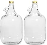 lilawelt24 2 x 5L GLASBALLON Weinballon GÄRBALLON GLASFLASCHE Flasche...